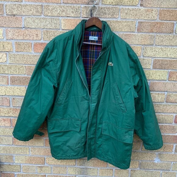 Lacoste Other - Vintage 1984 Lacoste Wool Lined Jacket Large Green